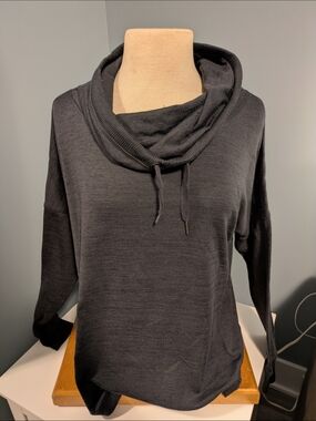 Gerry Charcoal Cowl Neck Pullover